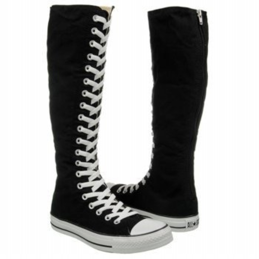 Converse Knee High Black Boots